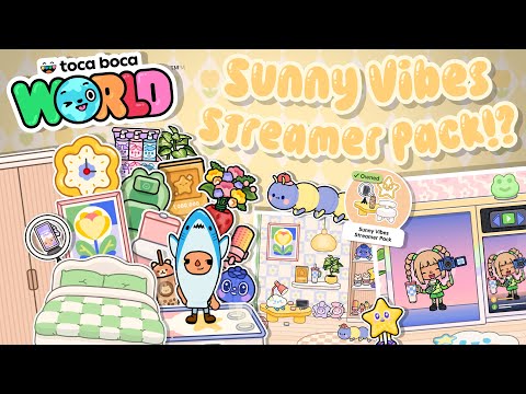 Sunny Vibes Streamer Pack Review!? ☀️| Toca Boca World (OUT NOW!) Home Designer