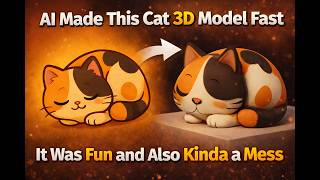AI Made This Cat 3D Model Fast, It Was Fun and Also Kinda a Mess #3d #ai #aiart