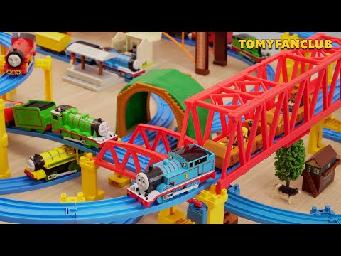 Thomas the Tank Engine Plarail Wobbly Bridge and Sodor Engine Wash | TOMY FANCLUB