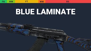 AK-47 Blue Laminate Wear Preview