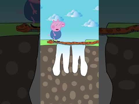 Peppa pig offended the Snake but paid for it | Funny Animation 🤣🤣🤣 #shorts #animation #story
