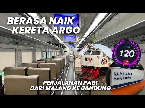 BERASA NAIK KERETA ARGO BANYAK DIMINATI MASYARAKAT‼️Trip KA Malabar Pagi Malang - Bandung Lebih Seru