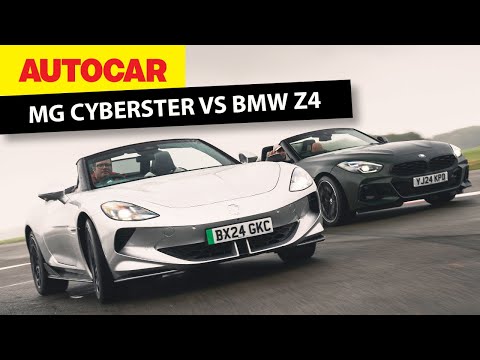 MG Cyberster vs BMW Z4 - new all-electric and 6cyl petrol convertible shootout