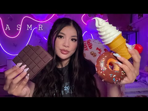 ASMR | Fake Food Eating 🍫🍓🍩 (Tingly Mouth Sounds)