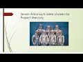 Project Mercury and Early Space Exploration