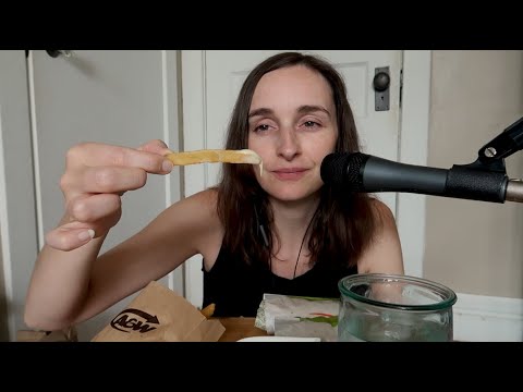 ASMR Whispered A&W Chicken Wraps + Fries & What I've been Up To ^_^