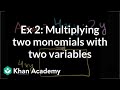 Understanding the Area of a Rectangle as a Monomial