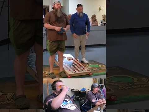 Let's see if Kevin sharts! #cornhole #cornholetournament #cornholestream #cornholeshorts