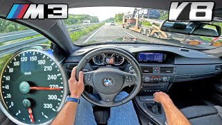 BMW M3 E92 MANUAL | TOP SPEED POV on AUTOBAHN