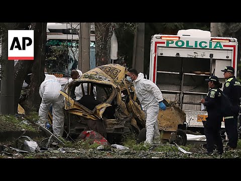 YouTube video thumbnail: Car Bomb and Attack on Helicopter in Colombia Kill at Least 17, Including Officers