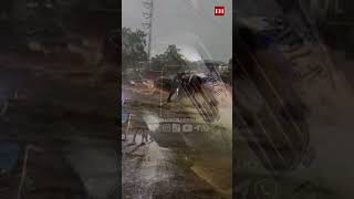 Tormenta convierte calles de San Pedro Sula en ríos y deja caos