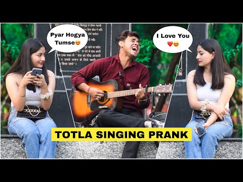Totla Prank & Singing Heer Ranjha- Rito Riba Song In Public | Shocking😱 Girl Reactions | Jhopdi K