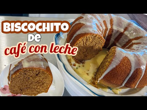 DELICIOSO Y FÁCIL BISCOCHO DE CAFÉ CON LECHE ☕️