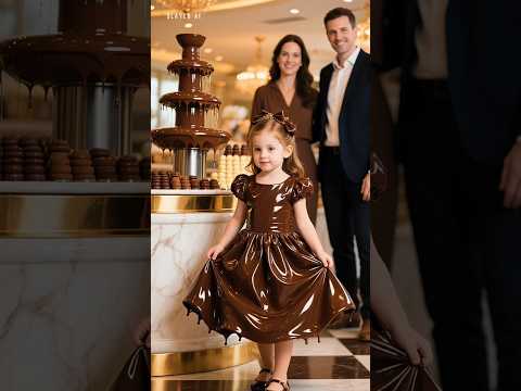 انا لبست فستان شيكولاته 🍫 😅! #تحدي #ضحك #Shorts #ترند #أكل