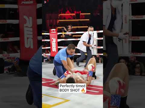 Perfectly timed BODY SHOT in Muay Thai fight ๐ฅ #muaythai #combatsport #martialarts