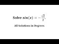 Sine Function and Unit Circle Concepts