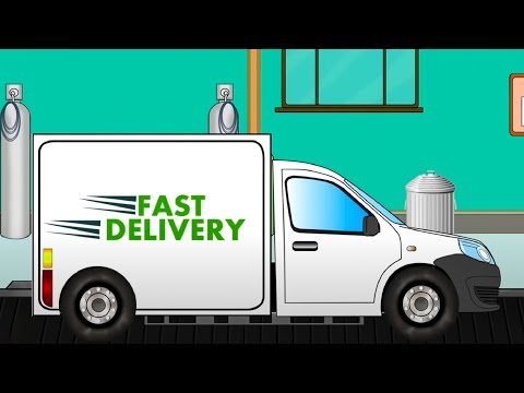 Fast Delivery Truck Formation Video for Kids