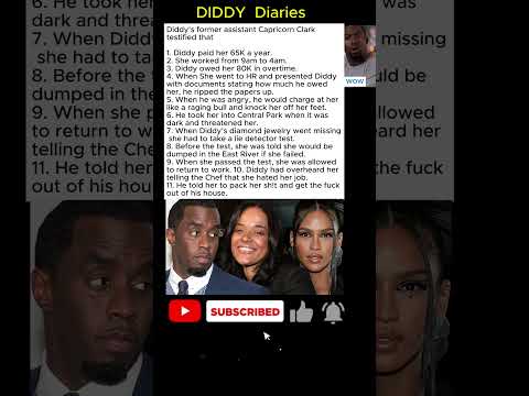 Capricorn Clark’s SHOCKING Revelations About Diddy 😳🔥