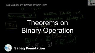 Theorems on Binary Operation