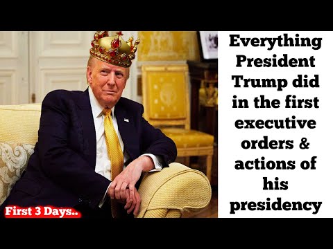 Everything Trump Did in His First Executive Orders of His Presidency