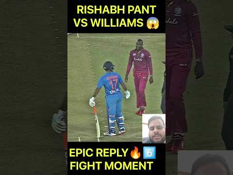 Rishabh Pant Vs WILLIAMS 😱 #cricket #cricketnews #paint #msdhoni