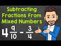Subtracting Fractions and Mixed Numbers