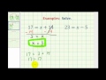 Solving One Step Equations with Variables on the Right