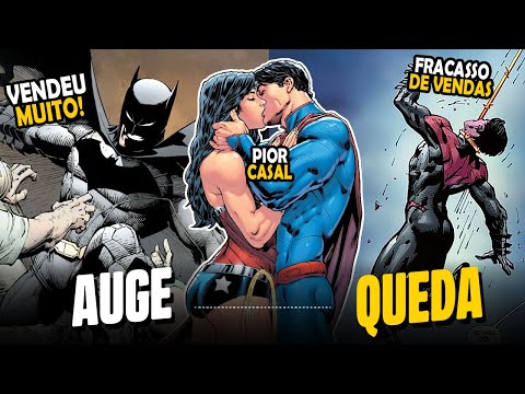 AUGE e a QUEDA dos NOVOS 52 - O MAIOR FRACASSO DA DC