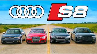 Wyścig wszystkich generacji AUDI S8