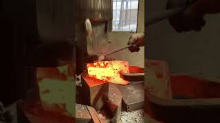 Forging a double bit axe drift