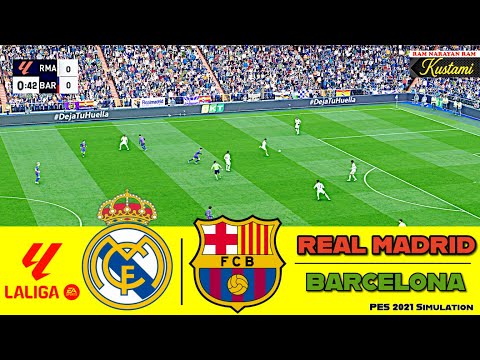 🔴 Real Madrid vs Barcelona⚽ LaLiga Round 10⚽PES 2021 SIMULATION Gameplay