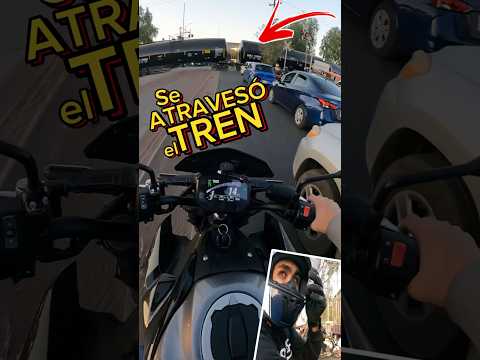 A veces no es tan malo que se atreviese el tren 馃樄.#z900 #viral #motovlogger #reels