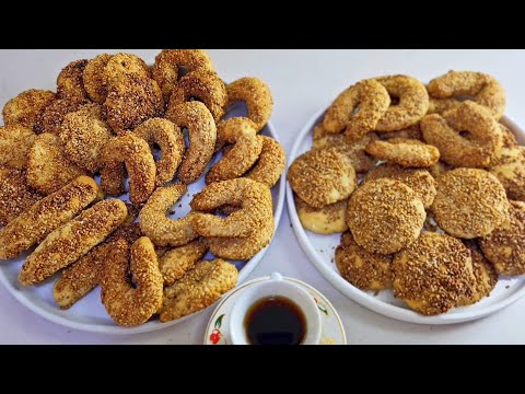 كعك ابو السمسم 🍪 عرفت سر بياض كعك المخابز😉