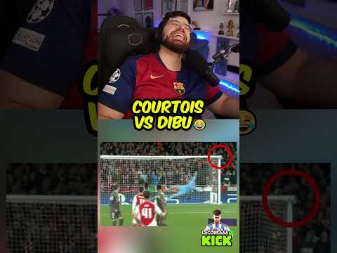 COURTOIS VS DIBU😂#dibumartínez #eldibu #courtois #realmadrid #madrid #astonvilla #argentina #humor
