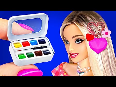 12 DIY BARBIE IDEAS on HOW TO MAKE MINI THINGS for DOLLS