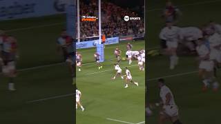 Stunning strength, long pass & try!