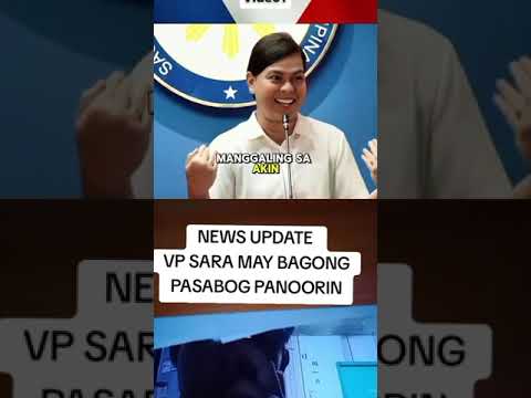 news update VP SARA MAY BAGONG PASABOG