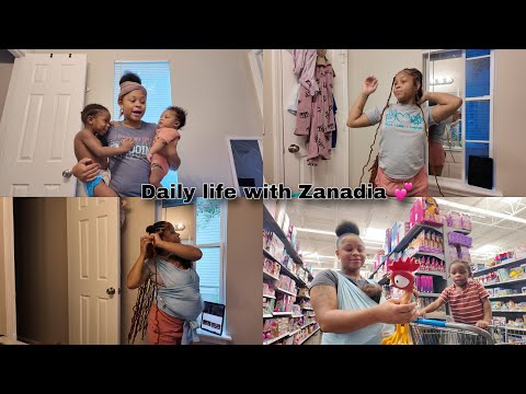 Daily life with Zanadia Simone 💕| store run with the boys , doing my own hair , catching up etc 💕