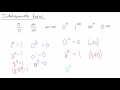 Indeterminate Forms and L'Hôpital's Rule