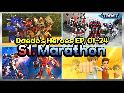 TOBOT Daedo’s Heroes Season 1 Marathon | Episodes 1–24 Full Compilation
