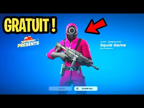 COMMENT AVOIR LE SKIN SQUID GAME GRATUIT SUR FORTNITE !! (Fortnite x Squid Game GLITCH 0€)