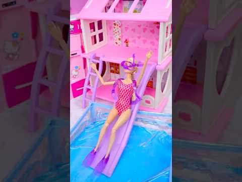 Satisfying Unboxing Barbie Scuba Diving Playset, ASMR Video #shorts