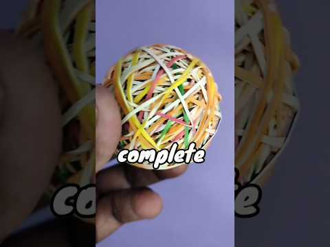 BEST MULTICOLOUR RUBBER BAND BALL |professor xyz