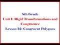 Congruent Shapes and Transformations