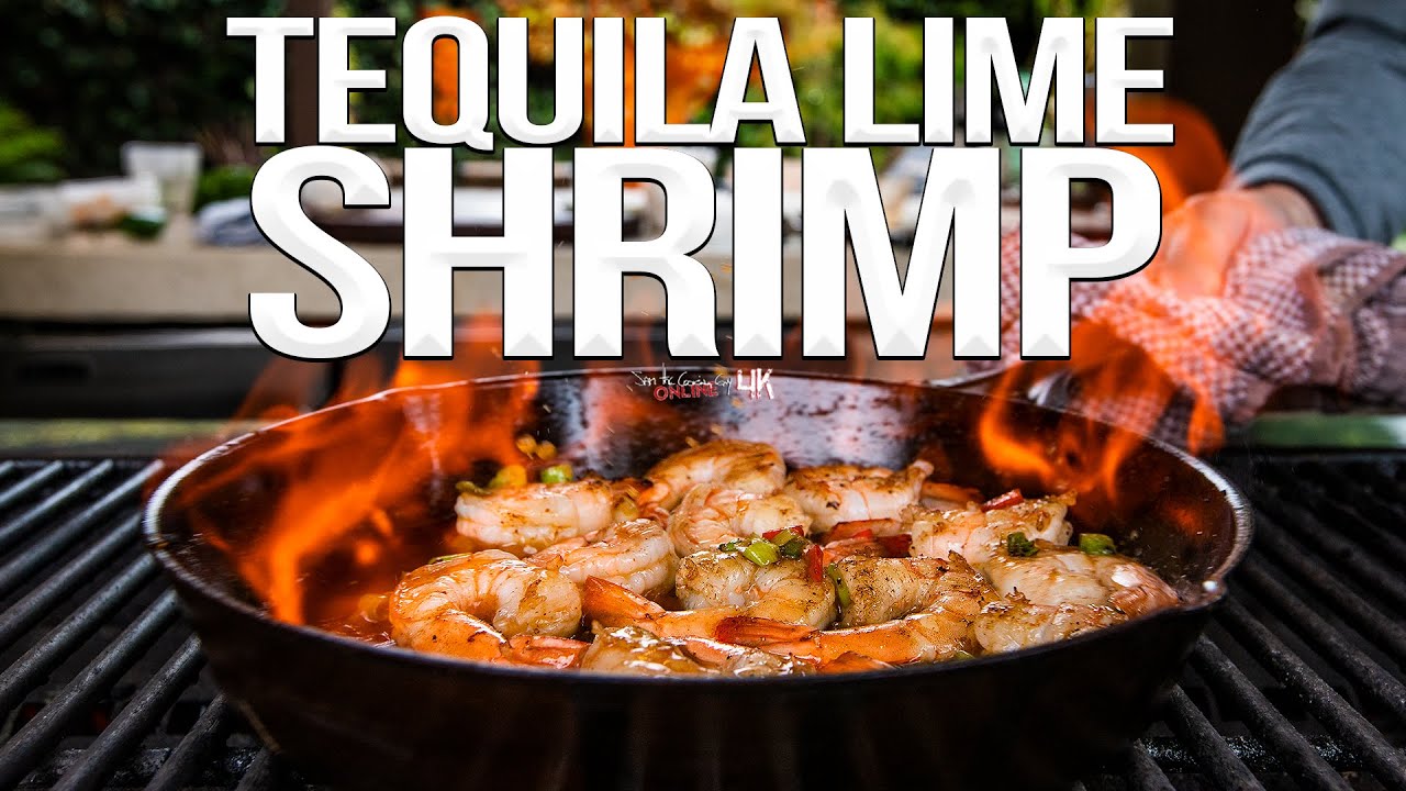Quick and easy tequila lime shrimp recipe 4k