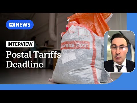 YouTube video thumbnail:  Australian Retailers Brace for US Tariffs on low-Value Parcels