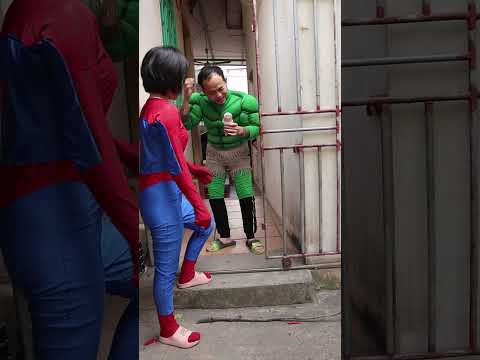 SpiderMan and Hulk Family - Màn lấy kem ngu không tưởng của người nhện#spiderman#tiktok#short