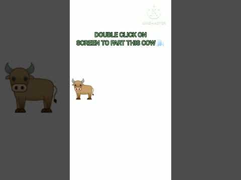 DON'T TRY TO PLAY IN 2X SPEED!! #fart #cow #animals #shorts #viralshorts