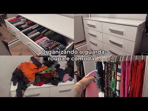 ARRUMANDO O GUARDA-ROUPA E CÔMODA | + dicas de organização😮‍💨🤌🏻 #explorar #guardaroupas