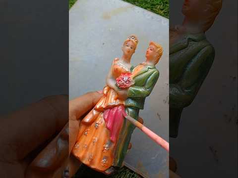 ফেলে দেওয়া পুতুল টাকে রং করে নতুন করলাম। 🖌🤩#minivlog #youtubeshorts #bangla #vlog #video #foryou